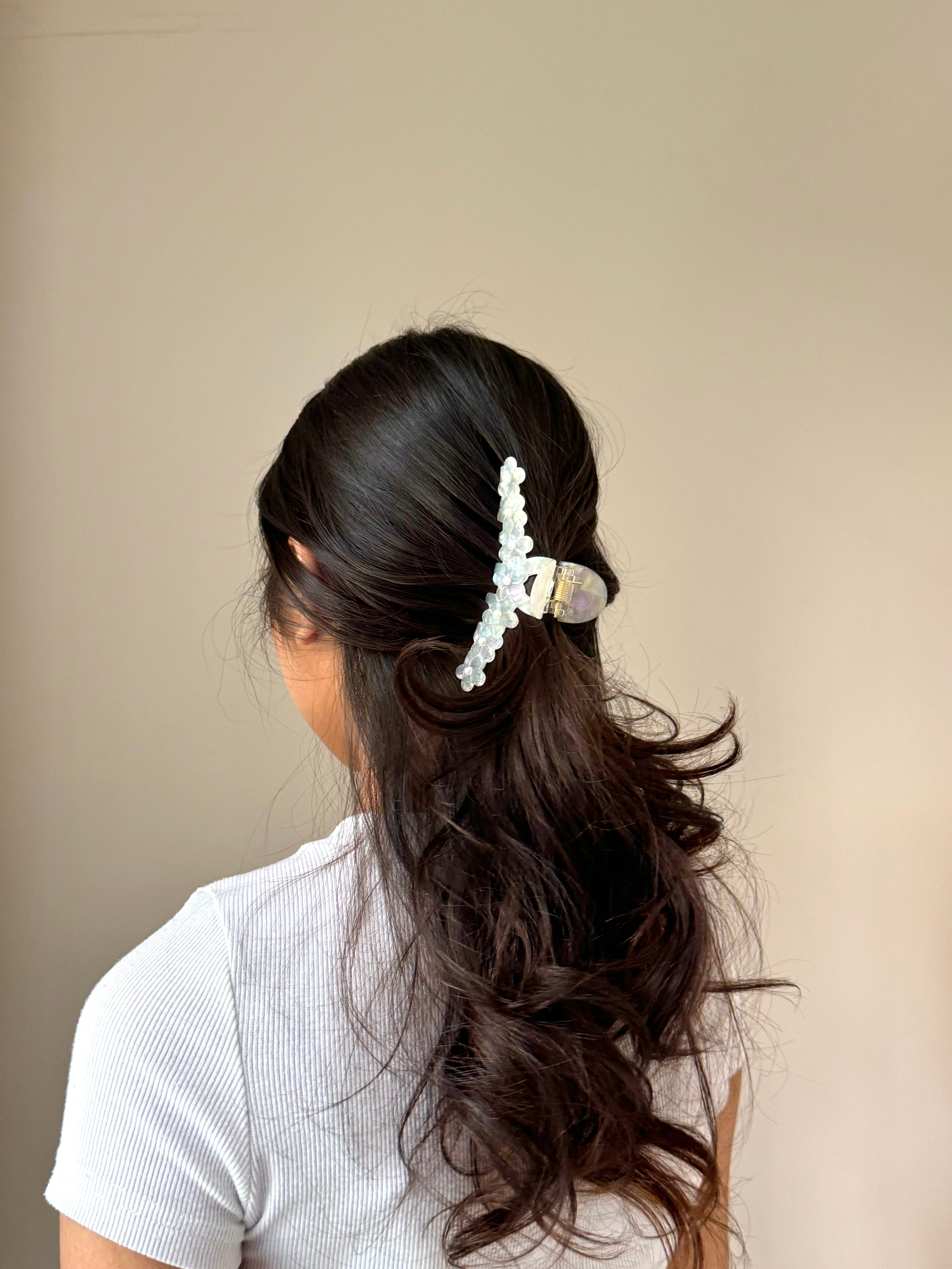 Flowery Claw Clip