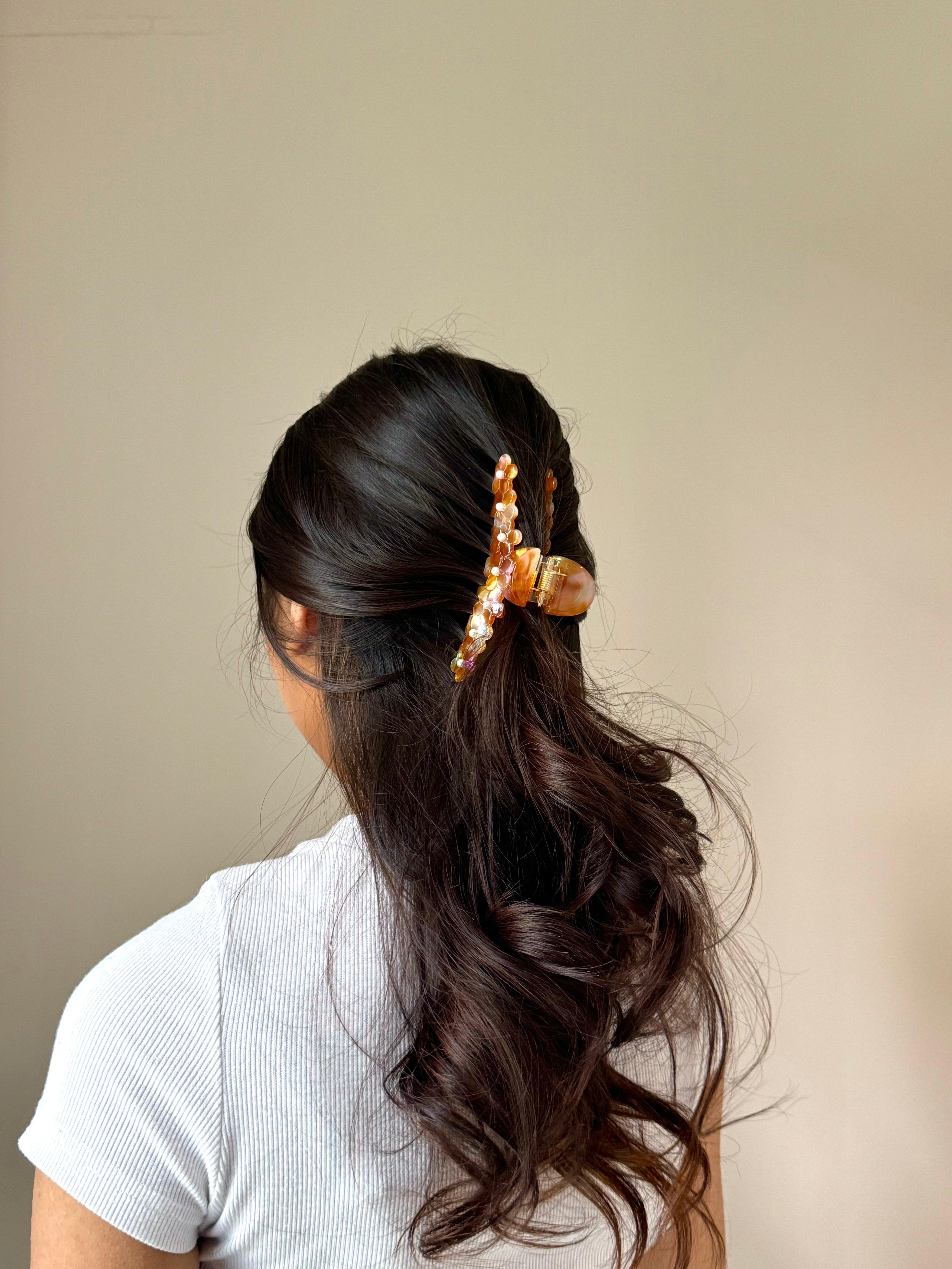 Flowery Claw Clip